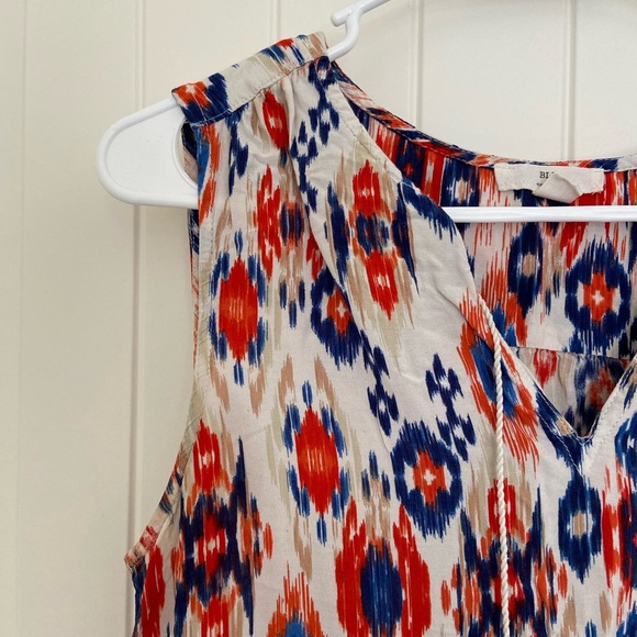 EUC | BLL New York women’s sleeveless tribal pattern tassel‎ knee length dress - Picture 2 of 7